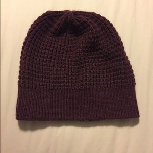 Old Navy maroon knit beanie hat NWOT